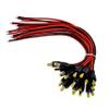 Ganasome 5 Pairs DC Power Jack Plug Adapter Connector + 10 Pairs DC Power Pigtail Cable 12V 5A Male & Female for CCTV Surveillance view 4