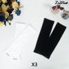 Luwint Kids Arm Sleeves, UV Sun Protection Cooling Cover for Boys Girls 6-8 8-12 Years (6 Pairs(black+white), Big Kid(6-12 Yrs)) view 2