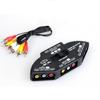 AV SWITCHER AV Switch 3 Way Outlets Converter Port Splitter RCA Audio Video AV Switch Box Game Selector (3 in 1 Out) for TV view 2