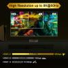 CORSAHD 8K@60Hz 4K@120Hz HDMI2.1 Splitter 1 in 4 Out with Audio Extractor,HDCP2.3,Supports SPDIF 5.1Ch,VRR,ALLM,HDCP Bypass,EDID,Duplicate,Downscale,HDR,Dolby Vision Atmos,Soundbar,Capture Card view 2