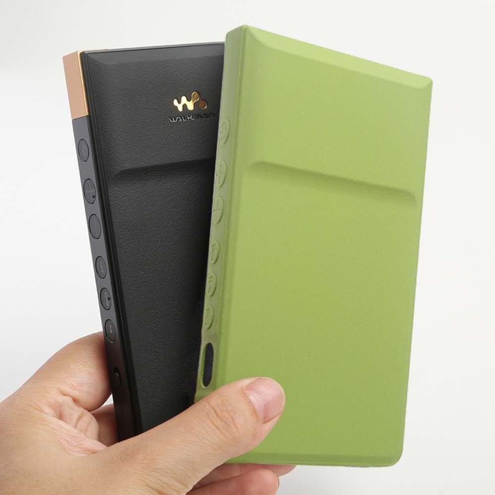 Soft Matte Silicone Protective Shell Skin Case Cover for Sony Walkman NW-ZX706 NW-ZX707 NW-ZX700 (Sand Green)