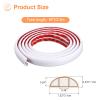 uxcell 8FT Floor Cord Cover, Self-Adhesive Cord Hider Floor, Cable Protector Extension Cords, Cable Management, Cable Raceway 0.39"(W) x 0.24"(H) White view 2