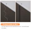 uxcell 8FT Floor Cord Cover, Self-Adhesive Cord Hider Floor, Cable Protector Extension Cords, Cable Management, Cable Raceway 0.39"(W) x 0.24"(H) White view 4