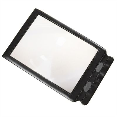 Microscope Kit A4 Full Page 3X Reading Magnifier Ultrathin Screen Big Lens Magnifying Glass Microscope Lens Adapters