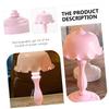 COOLHIYA Retro Style Night Lamp for Bedroom Decorative Table Light for Adults Warm Ambiance USB Powered Led Night Light with Unique Leaf Design Pink view 2