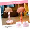 COOLHIYA Retro Style Night Lamp for Bedroom Decorative Table Light for Adults Warm Ambiance USB Powered Led Night Light with Unique Leaf Design Pink view 3
