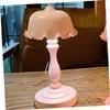 COOLHIYA Retro Style Night Lamp for Bedroom Decorative Table Light for Adults Warm Ambiance USB Powered Led Night Light with Unique Leaf Design Pink view 4