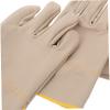 GLEAVI 1pair Men's Leather Work Gloves High Temperature Resistant Cowhide Cloth Splashproof Labor Protection for Heavy-Duty Tasks Stylish Design for Applications view 3