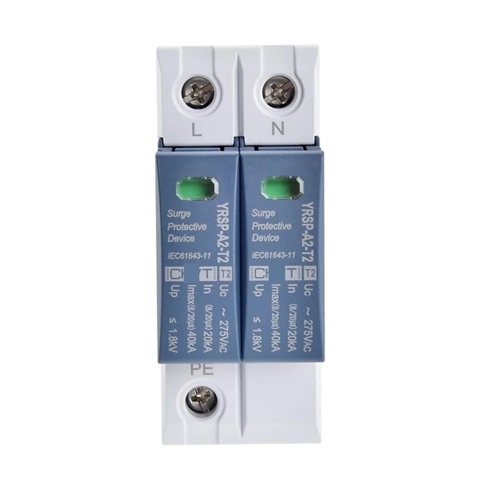 EQBVZZRD Arrester Device Surge Protector SPD AC 2P 4P 275V 420V Lightning Protection Surge Arrester Surge Protective Device (Size : 2P 20-40KA)