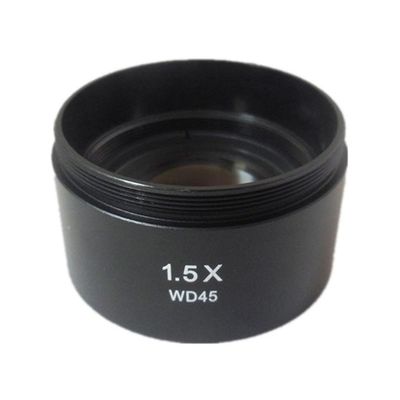 JOEBO Microscope Kit 0.3X 0.5X 0.75X 1X 1.5X 2X Lens Working Distance Auxiliary Lens Microscope Thread 1-7/8" M48*0.75 Microscope Lens Adapters (Color : 1.5X)