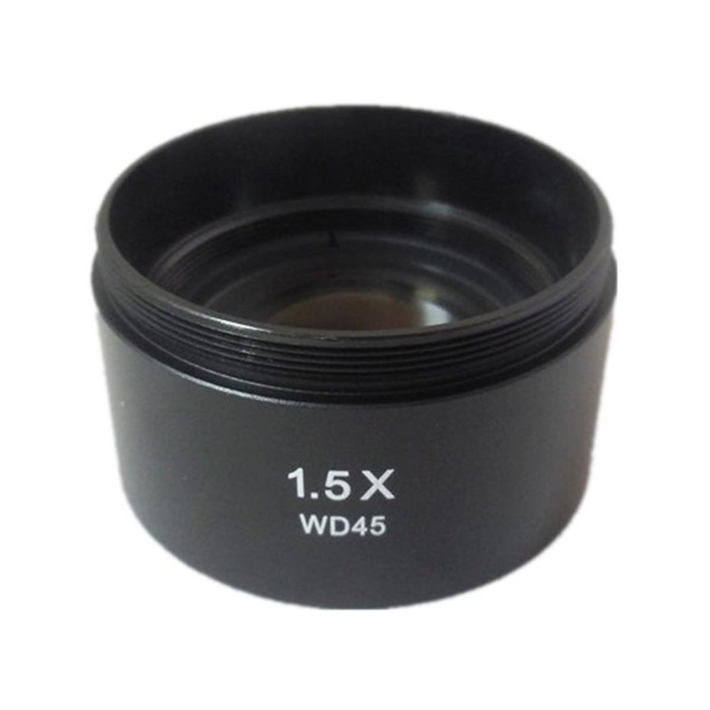 JOEBO Microscope Kit 0.3X 0.5X 0.75X 1X 1.5X 2X Lens Working Distance Auxiliary Lens Microscope Thread 1-7/8" M48*0.75 Microscope Lens Adapters (Color : 1.5X)