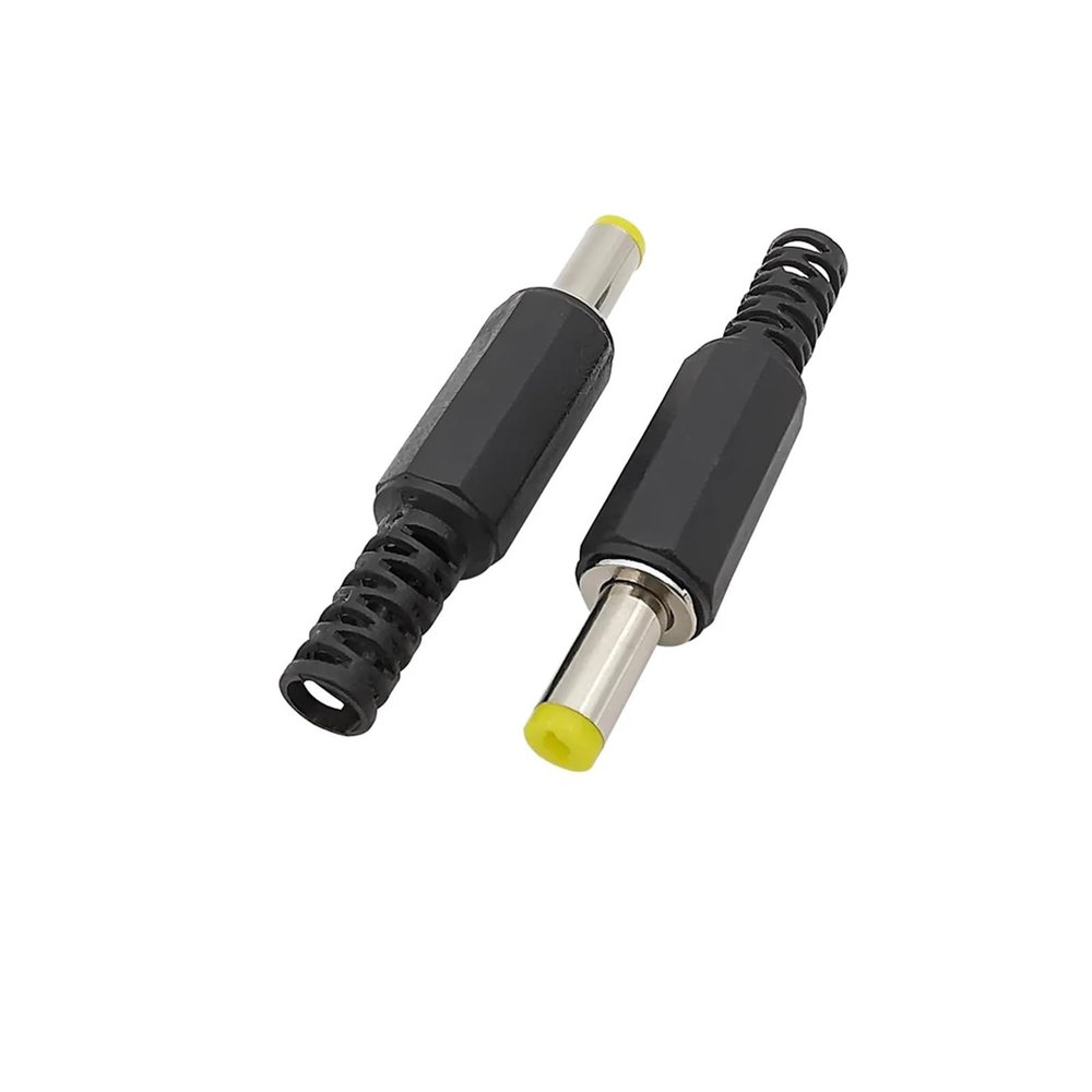 WENBIXIA 5/10Pcs 4.8 x 1.7mm DC Power Male Connectors 4.8 * 1.7mm Yellow Solder Wire Cable DIY Repair Replacement Connectors (Color : 10Pcs)