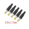 WENBIXIA 5/10Pcs 4.8 x 1.7mm DC Power Male Connectors 4.8 * 1.7mm Yellow Solder Wire Cable DIY Repair Replacement Connectors (Color : 10Pcs) view 2