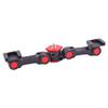 Kqcibz 1 Piece Rotatable Multifunctional for New Dual Cold Shoe Extension Bar Bracket for Camera Phone LED Light, Black&Red, 500319293 view 1