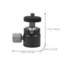 Housoutil 2pcs Alloy Mount for Tripods Rotating Camera Tripod Adapter for Projectors and Cameras Flexible Positioning for Optimal Viewing view 4