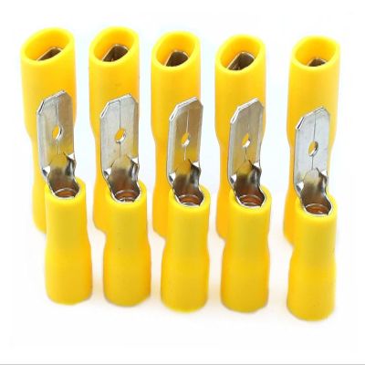 EAMOM 5.5-250 MDD5.5-250 Yellow Male Female Male Electric Wire Connections Crimp Terminal Connectors (Color : 10pcs 5set)