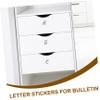 DirectNine Basics 10sheets Self-Adhesive Letter and Number Stickers Decorative Vinyl Alphabet and Number Labels for Crafting Mailbox Door Window and DIY Projects view 4
