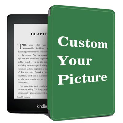 Personalized Your Picture Case for Kindle Paperwhite 10th Generation 2018 Released (Model No. PQ94WIF)  Protective PU Leather Cover Smart Case Auto Sleep/Wake