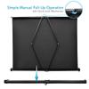 40 50 Inch 16:9 Portable Tabletop Projection Screen Matte White Fabric Fiber Glass Table Screen for Business Travel Cinema (Size : 40 inch) view 4