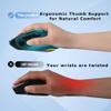 Ergonomic Mouse Large Middle Hands Dual Mode(Bluetooth+USB)Rechargeable Vertical Carpal Tunnel Bluetooth Wireless Mouse for PC/Laptop/Computer/Desktop/Tablet/ipad/Macbook Air/Pro Office Work Gift view 4