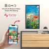 64GB FRAMEO WiFi Digital Picture Frame 21.5 inch Digital Photo Frame 1920x1080 FHD IPS,Touch Screen,Auto-Rotate, Instantly Share Photos/Videos Instantly via Frameo APP view 3