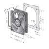 HGUOPIE for Ebm papst 4414/2HHP Axial Fan 24VDC 0.5A 12W 120x120x38mm PWM Cooling Fan view 4