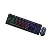 jojofuny Gaming USB Keyboard and Mouse Luminous Mechanical Combo Ergonomic Design Stylish Black Wired Set for Computer Gaming Office Use and More view 1