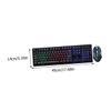 jojofuny Gaming USB Keyboard and Mouse Luminous Mechanical Combo Ergonomic Design Stylish Black Wired Set for Computer Gaming Office Use and More view 2