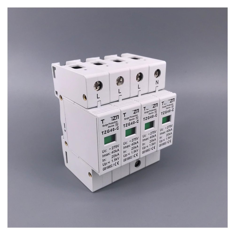 EQBVZZRD Arrester Device AC SPD 4P 20KA~40KA 275V House Surge Protector Protection Protective Low-Voltage Arrester Device