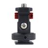 NovelGoal Camera Hot Shoe Monitor Flexible Tripod Adapter with Cold Shoe Mount Suitable for Microslr DSLRs with Hot/Cold Shoe Grooves Hero 13 Camera Protective Frames (No Pin,Red) view 4