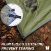 Camping Tarp with Poles - AYAMAYA Large Size 10x15 FT Tent Tarps - Waterproof Hammock Awnings Canopy Rain Fly Picnic Mat Survival Shelter for Backpacking Hiking Beach Sun Shade with Stakes & Guylines view 4