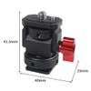 NovelGoal Camera Hot Shoe Monitor Flexible Tripod Adapter with Cold Shoe Mount Suitable for Microslr DSLRs with Hot/Cold Shoe Grooves Hero 13 Camera Protective Frames (with Screws,Black) view 4