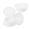 Housoutil 4pcs Cable Grommet Organizer Wire Hole Cover for Desk Computer Table Stylish Desktop for Clean Workspaces view 3