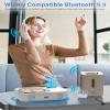 AFU 2000mAh CD Player Portable with Bluetooth, CD Boombox Portable for Home/Car with Remote Control, Dual Speaker,Rechargeable CD Player with FM Radio, Anti Skip,Support AUX/USB, Headphone Jack view 3