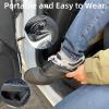 LSDWL Waterproof Shoe Covers 2 Pairs,Rain Shoe Covers Reusable Silicone Non Slip Shoe Covers for Outdoor,Rain Shoe Covers for Women and Men (Black, Medium) view 4