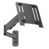UPGRAVITY Laptop Wall Mount, 2-in-1 Gas Spring Wall Holder with Vented Tray for 12"-17" Notebook/13-32 Computer Screen, Full Motion Adjustable Wall Mount Laptop Stand Holds 3.3-17.6lbs view 1
