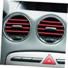 Gatuida 15Pcs Car Air Vent Decor Clips, PVC Interior Trim Accessories view 4
