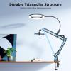 UBeesize 10" Ring Light with Overhead Phone Mount, LED Selfie Light with Stand and Phone Holder, Desk Light for iPhone, Desk Tripod for Video Recording, YouTube, TikTok, Live Stream, Cooking, Vlog view 4