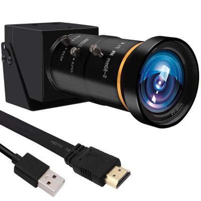 MMlove 4K HDMI USB Camera 30FPS Webcam 10X Variable Focus 5-50mm Lens H.265 2X Digital Zoom PC Streaming Close up Zoom in and Out Web Camera for Conference Classes