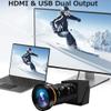 MMlove 4K HDMI USB Camera 30FPS Webcam 10X Variable Focus 5-50mm Lens H.265 2X Digital Zoom PC Streaming Close up Zoom in and Out Web Camera for Conference Classes view 3