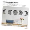 Cabilock 1 Set Self-Adhesive Moon Mirror Wall Decor DIY Phases of Moon Home Decoration Modern for Bedroom Living Room and Nursery view 2