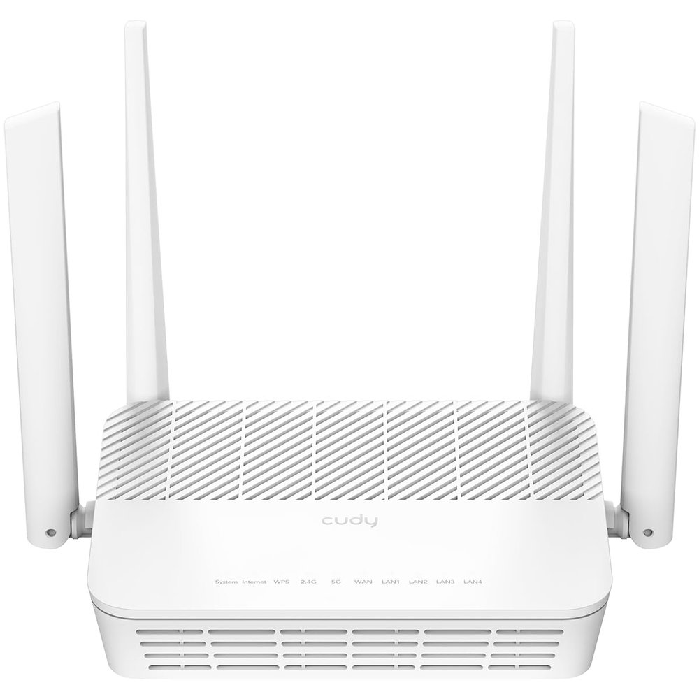 Cudy AX3000 Multi Gigabit Dual Band WiFi 6 Mesh Router, 2.5Gbps WAN RJ45 Port, 4 Gigabit RJ45 Ports, 4 5dBi Antennas, MU-MIMO, OpenVPN, Wireguard, Zerotier, Ipsec VPN, Cloud APP