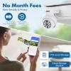 MMQ 5MP Outdoor Security Camera Wireless,PTZ WiFi Security Cameras Auto Track Security Camera, 2-Way Audio,Color Night Vision,Motion Alert,2.4G/5G view 3