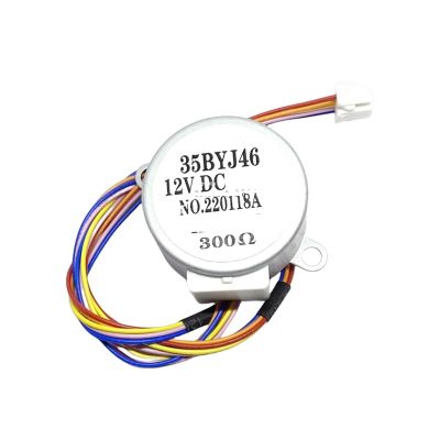 1pcs,35BYJ46 300 ohm Stepper Motor, DC 5V 12V 24V, Permanent Magnet Gear Small Stepper Motor, humidifier Maintenance (10MM Shaft) (Size : 12V-24V 300 ohms)