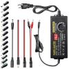 108W Universal Power Supply Adjustable DC 9~36V 3A Variable Switching Power AC/DC Adapter 9V 12V 15V 18V 20V 24V 36V Adapter100V-240V AC to DC Converter with 14 Tips & Polarity Converter & Test Leads view 1