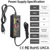 108W Universal Power Supply Adjustable DC 9~36V 3A Variable Switching Power AC/DC Adapter 9V 12V 15V 18V 20V 24V 36V Adapter100V-240V AC to DC Converter with 14 Tips & Polarity Converter & Test Leads view 2