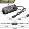 108W Universal Power Supply Adjustable DC 9~36V 3A Variable Switching Power AC/DC Adapter 9V 12V 15V 18V 20V 24V 36V Adapter100V-240V AC to DC Converter with 14 Tips & Polarity Converter & Test Leads view 3