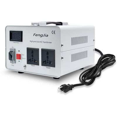 YVQVNDF Step Down Voltage Converter 3000 Watts 220V to 110V for US Canada Japan Electrical Appliances Use in Europe and Asia 220-240v Power System Power System, with 2 US Outlets (3000W(220V-110V))