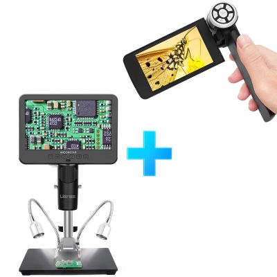 Andonstar AD246S-M 3 Lens HDMI Digital Microscope 2000x for Adults+Andonstar AD203 Handheld Digital Microscope