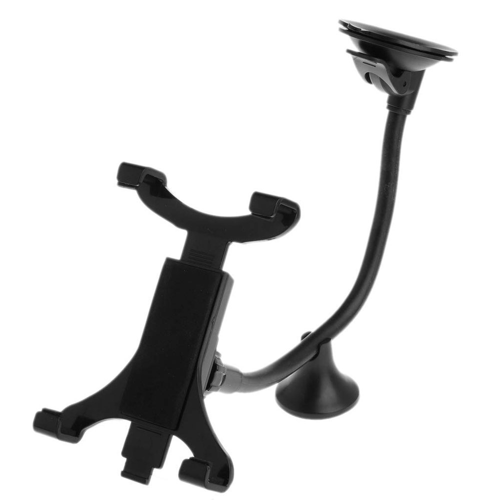 2-in-1 Tablet Holder For Car Tablet Holder Mount Holder With Clamp For Desk Windshield Headrest 360 Degree Rotation Tablet Stand Bracket Holder Base Outlet Shelf Support Outlet Shelf Clamp Frame